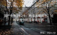 国产免费1卡2卡：畅享无限娱乐，轻松掌握你的互联网世界