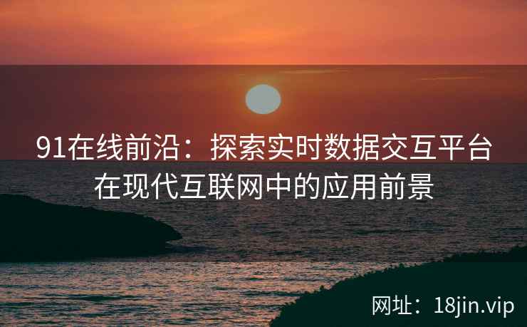 91在线前沿：探索实时数据交互平台在现代互联网中的应用前景
