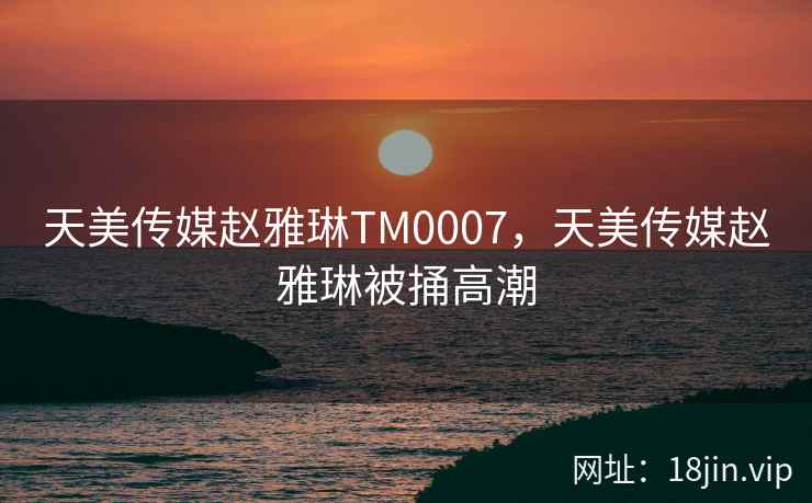 天美传媒赵雅琳TM0007，天美传媒赵雅琳被捅高潮