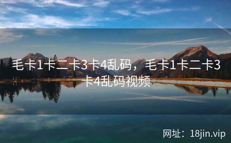毛卡1卡二卡3卡4乱码，毛卡1卡二卡3卡4乱码视频