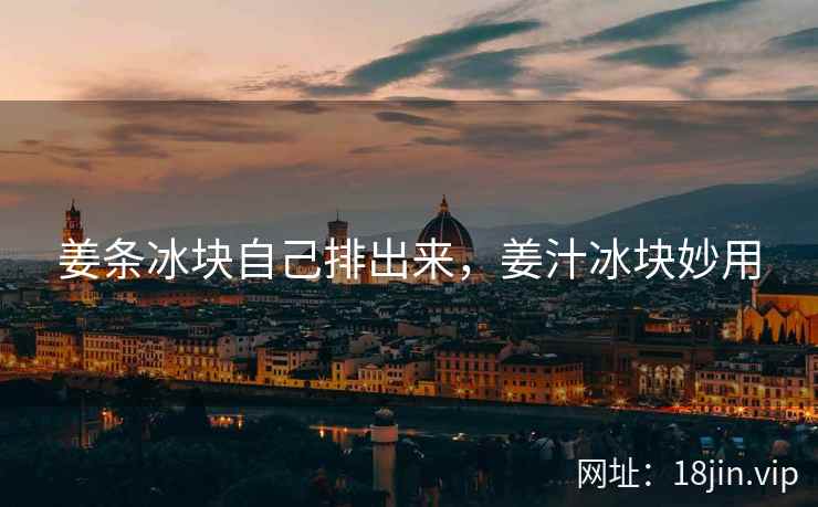 姜条冰块自己排出来，姜汁冰块妙用