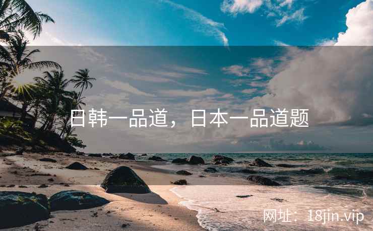 日韩一品道，日本一品道题